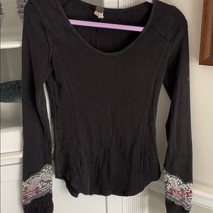 Free people waffle shirt